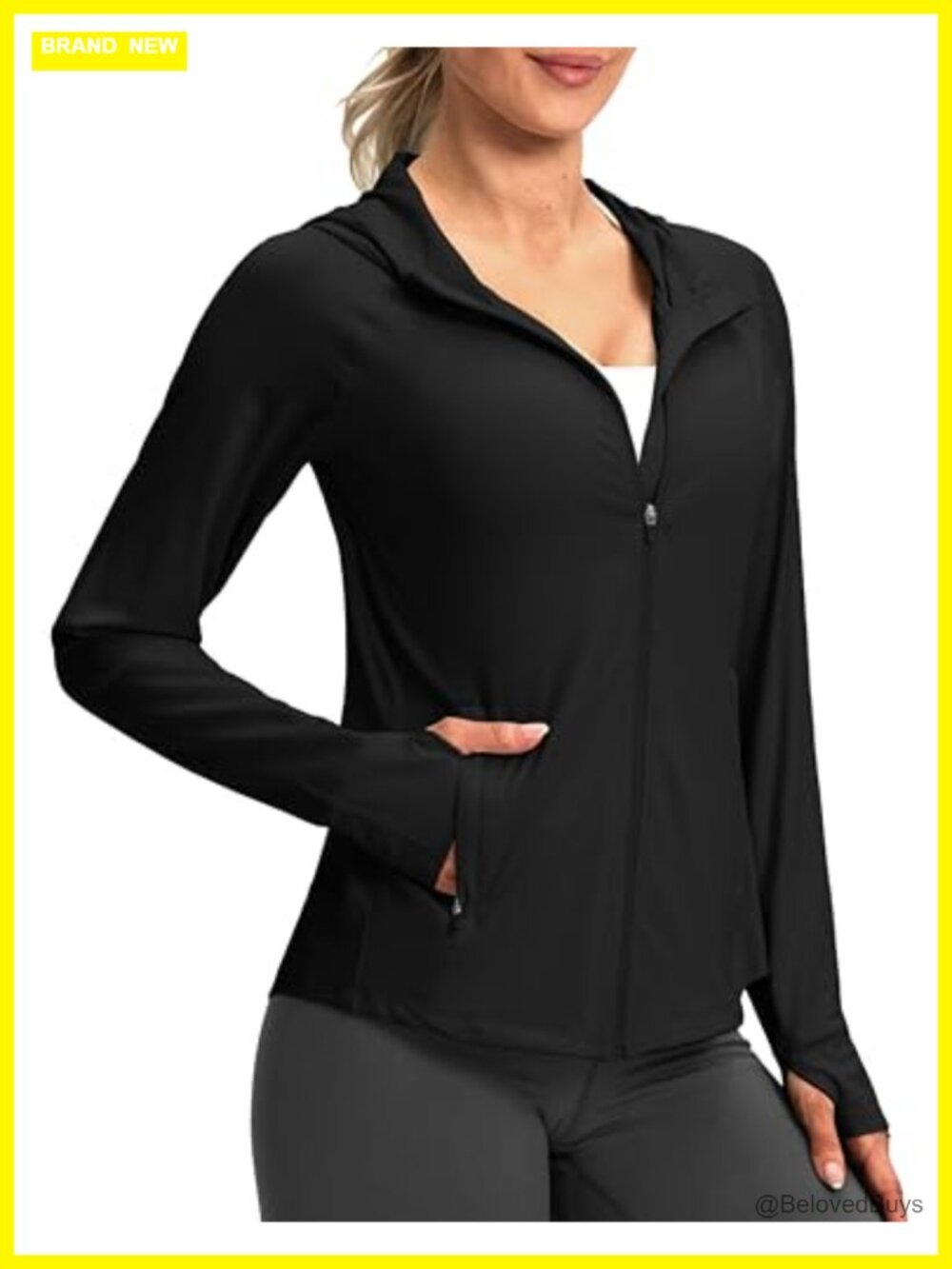 UPF50+ Sun Hoodie Jacket Long Sleeve Hiking Fishing Shirt
